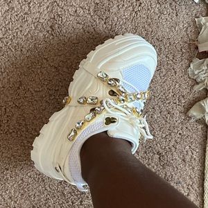 Super cute bedazzled trainers